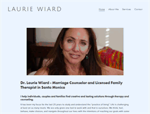 Tablet Screenshot of drlauriewiard.com